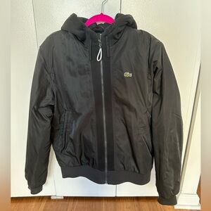 Lacoste Puffer Bomber Jacket with Hood Size Medium